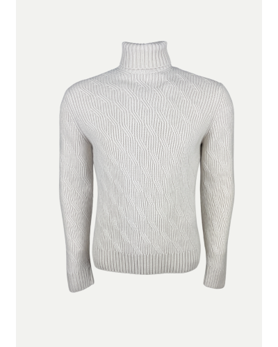 DC - Turtleneck wool-silk-cashmere - Offwhite