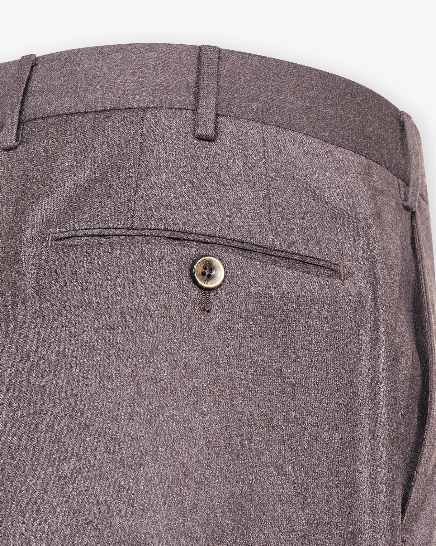 PT Torino - Trousers slim fit flannel stretch - Brown