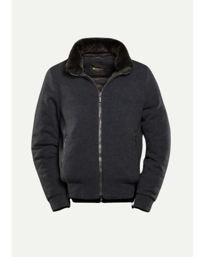 MooRER - Vest wool-cashmere - Dark grey