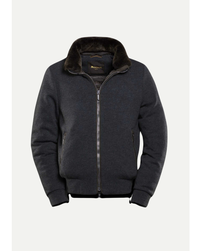 MOORER MooRER - Vest wool-cashmere - Dark grey