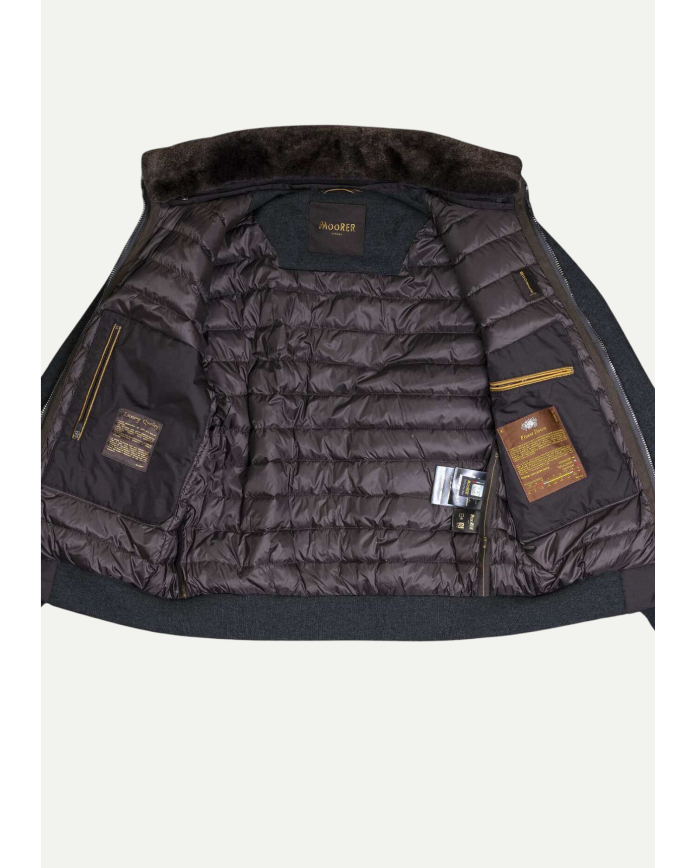 MooRER - Vest wool-cashmere - Dark grey