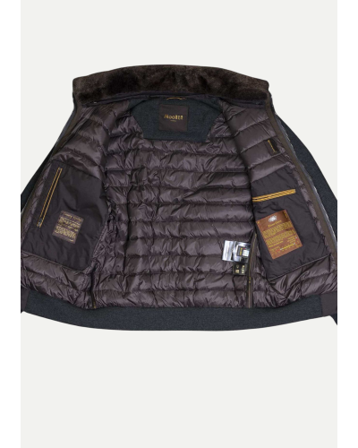 MooRER - Vest wool-cashmere - Dark grey