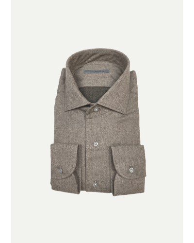 Corneliani - Shirt flannel - Greige