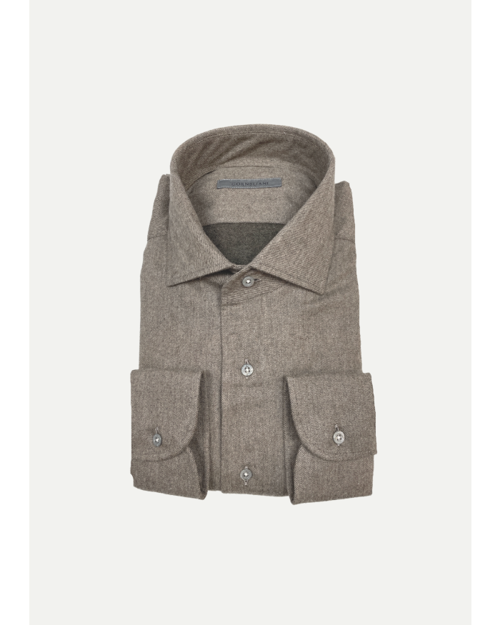 CORNELIANI Corneliani - Shirt flannel - Greige