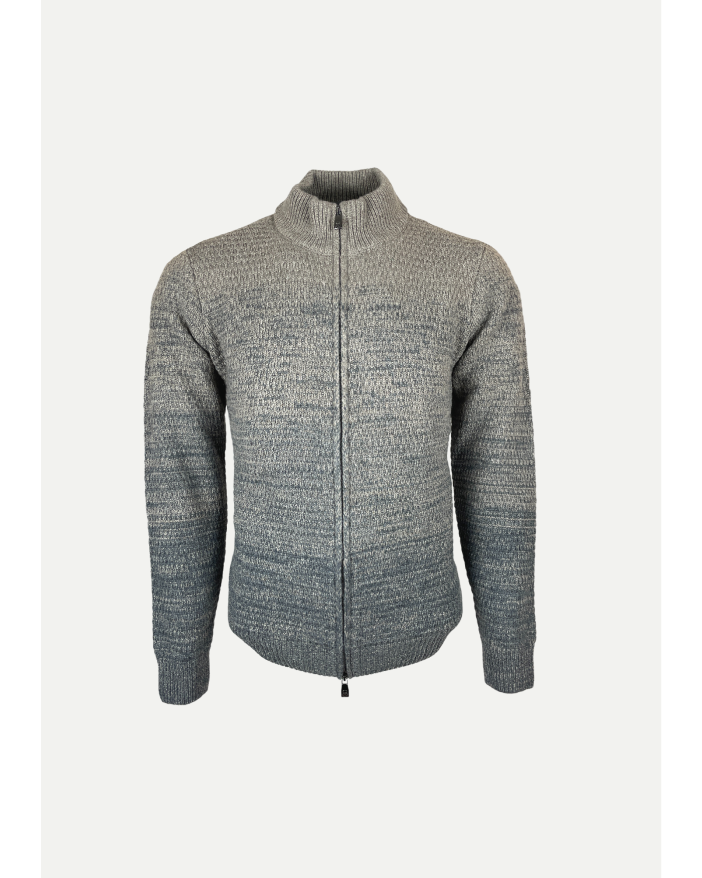 Corneliani - Full zip wool-cashmere - Greige