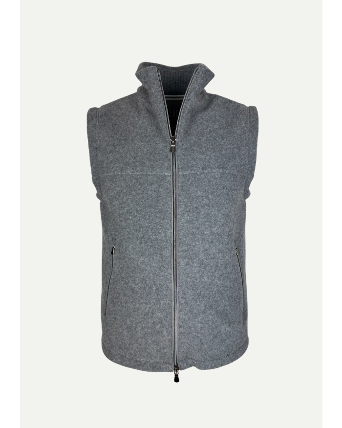 FEDELI Fedeli - Gilet cashmere - Grey