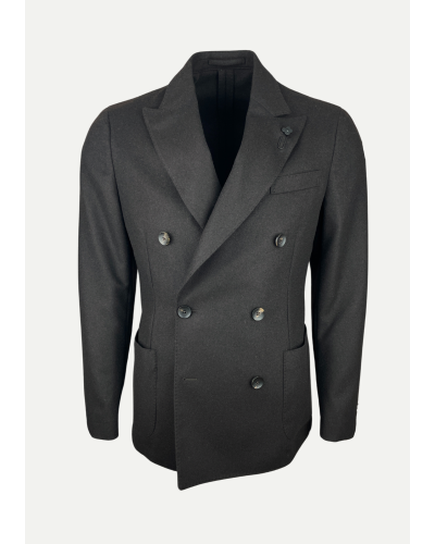 Lardini - Jacket double breasted wool cashmere - Brown