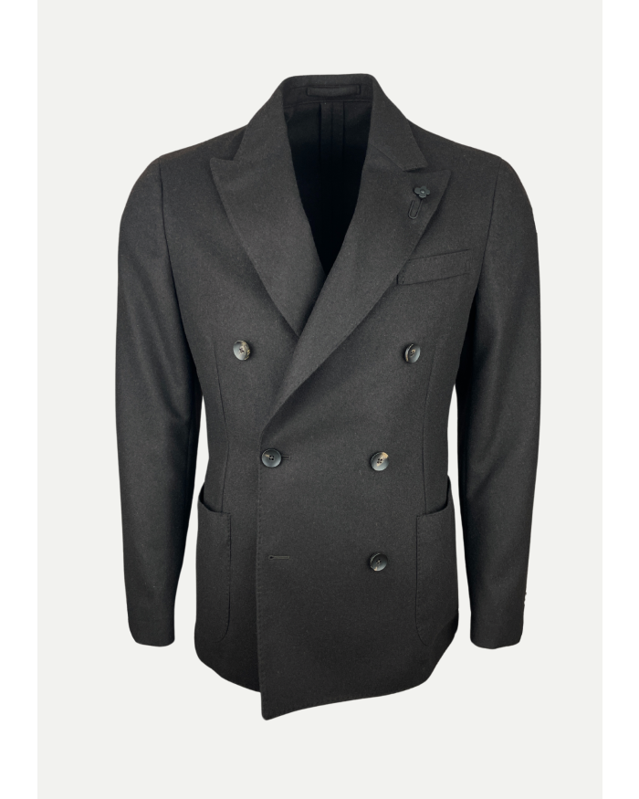 LARDINI Lardini - Jacket double breasted wool cashmere - Brown