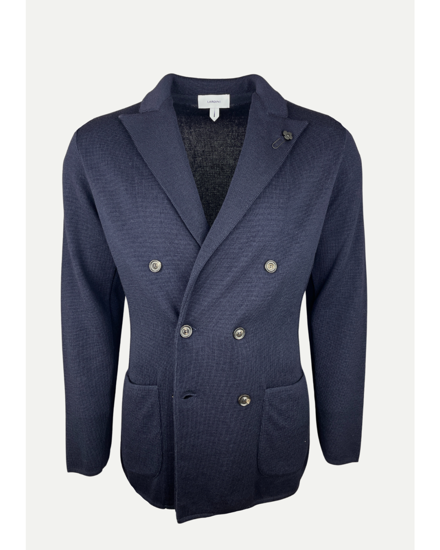 Lardini - Knitted jacket double breasted - Navy