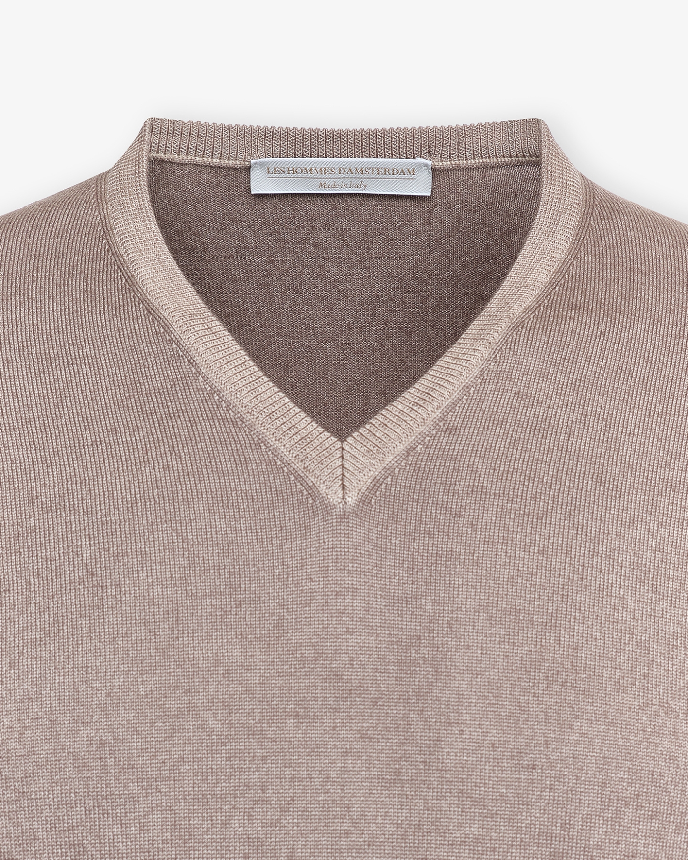LHDA - V-neck virgin wool - Washed greige