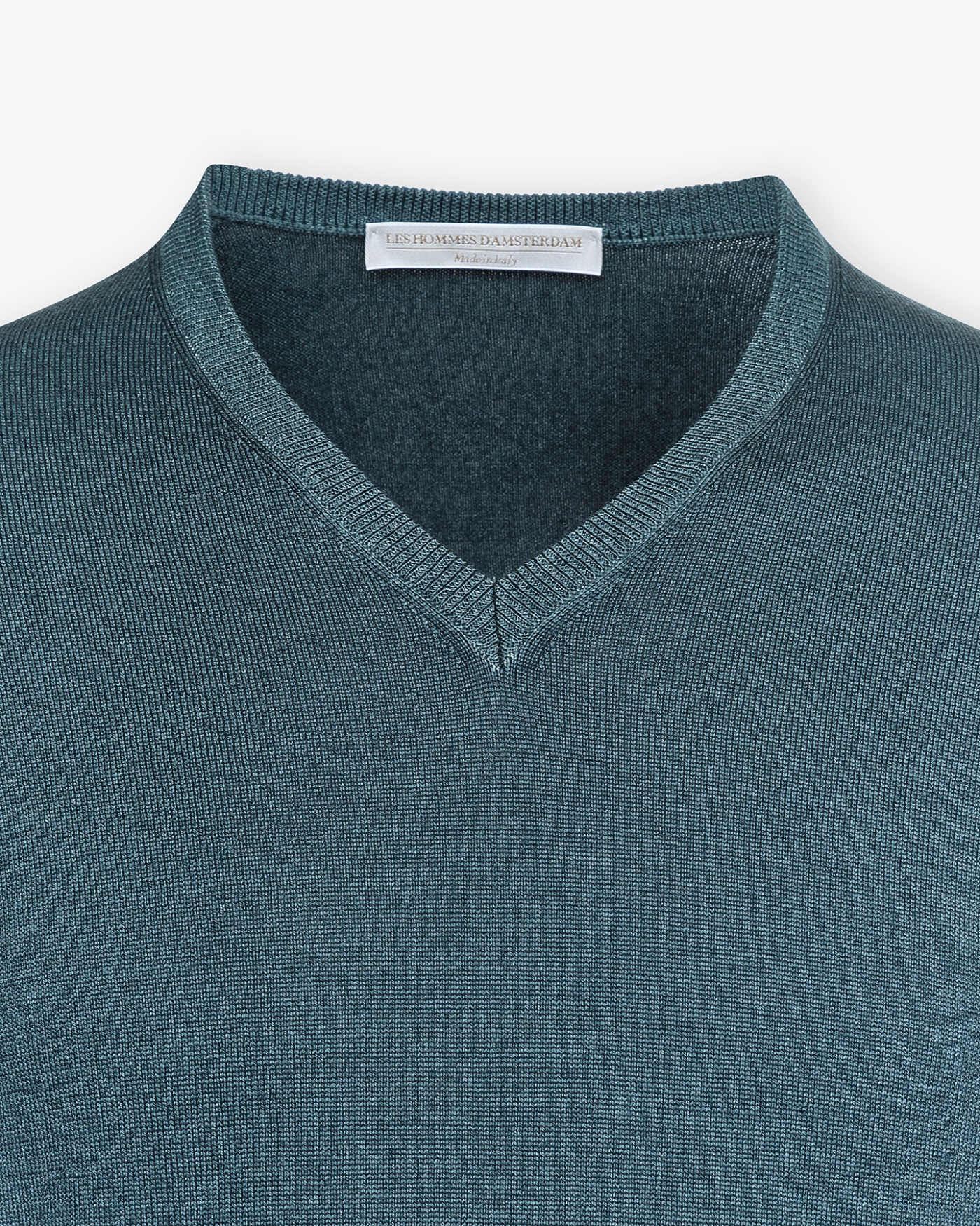 LHDA - V-neck virgin wool - Washed - Green