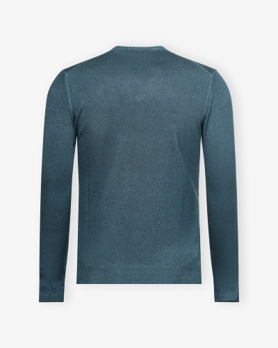 LHDA - V-neck virgin wool - Washed - Green