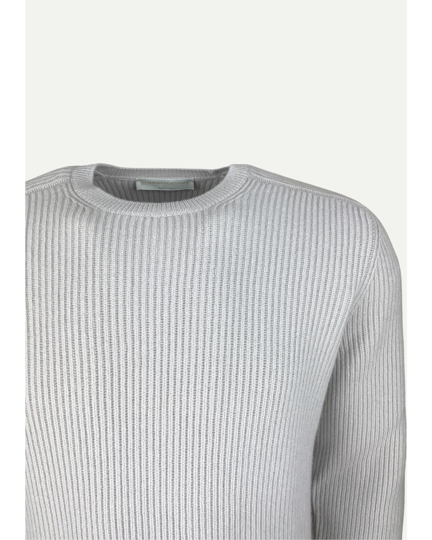 LHDA - Round neck - virgin wool and cashmere - Light grey