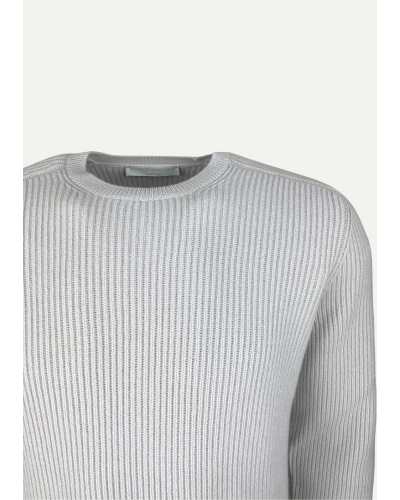 LHDA - Round neck - virgin wool and cashmere - Light grey