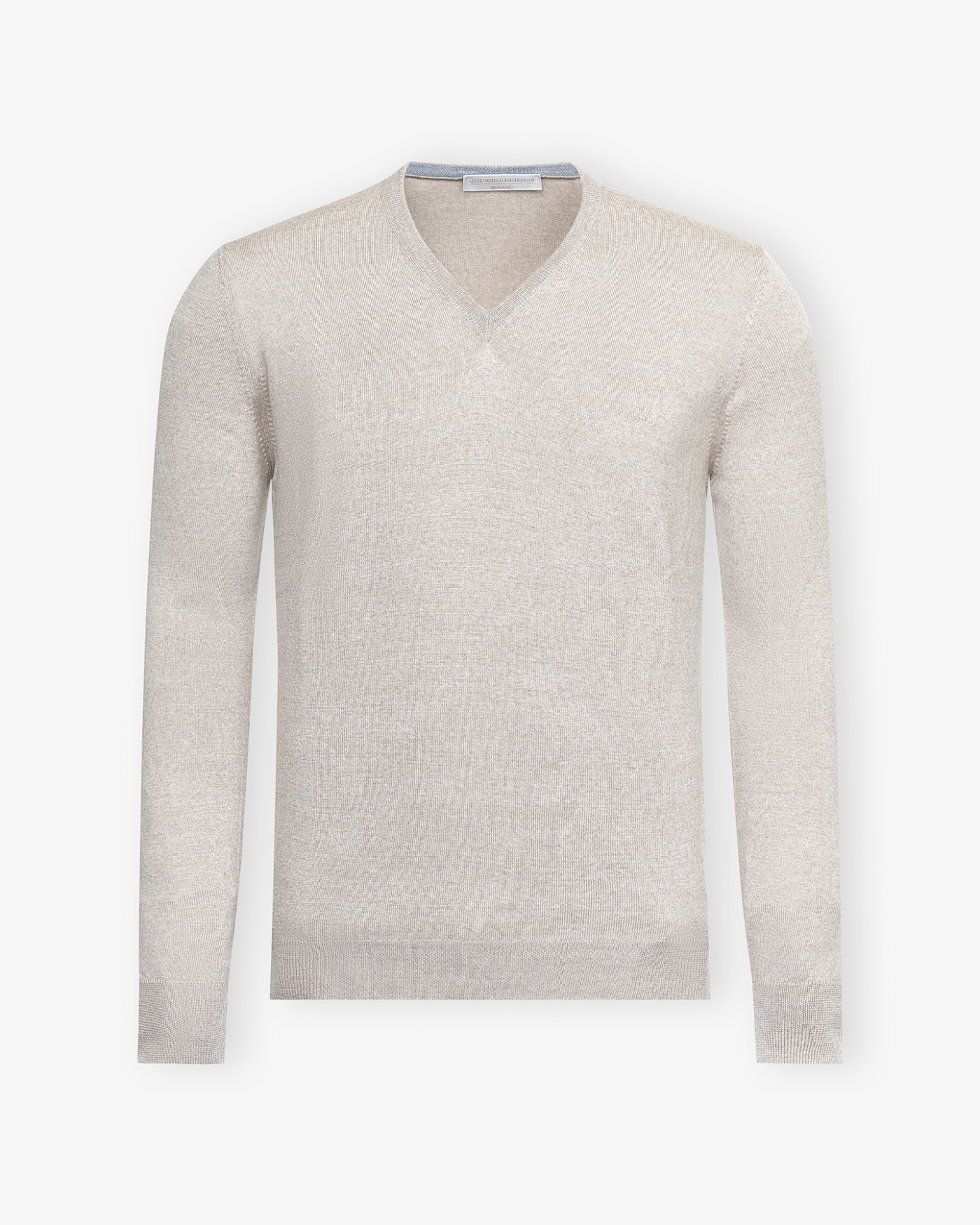 LHDA - V-neck - Virgin wool - Taupe