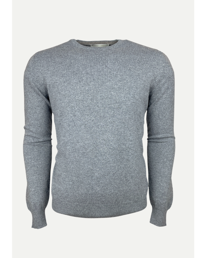LES HOMMES D'AMSTERDAM LHDA - Round neck - Cashmere - Grey