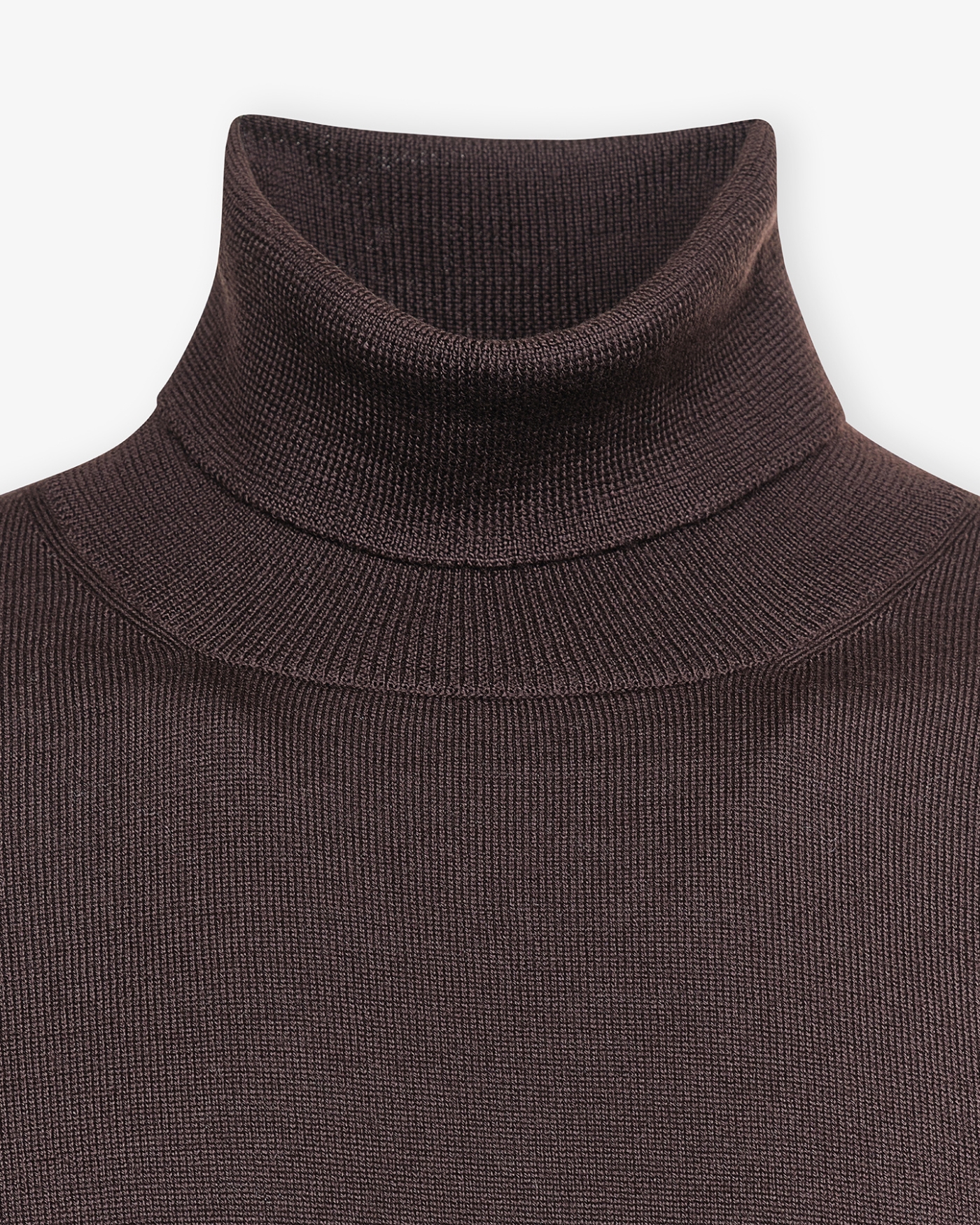 LHDA - Turtleneck virgin wool - Dark brown