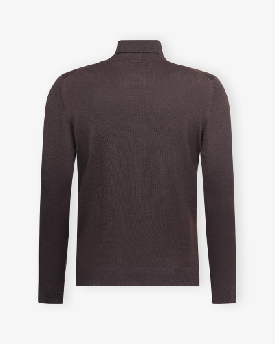 LHDA - Turtleneck virgin wool - Dark brown