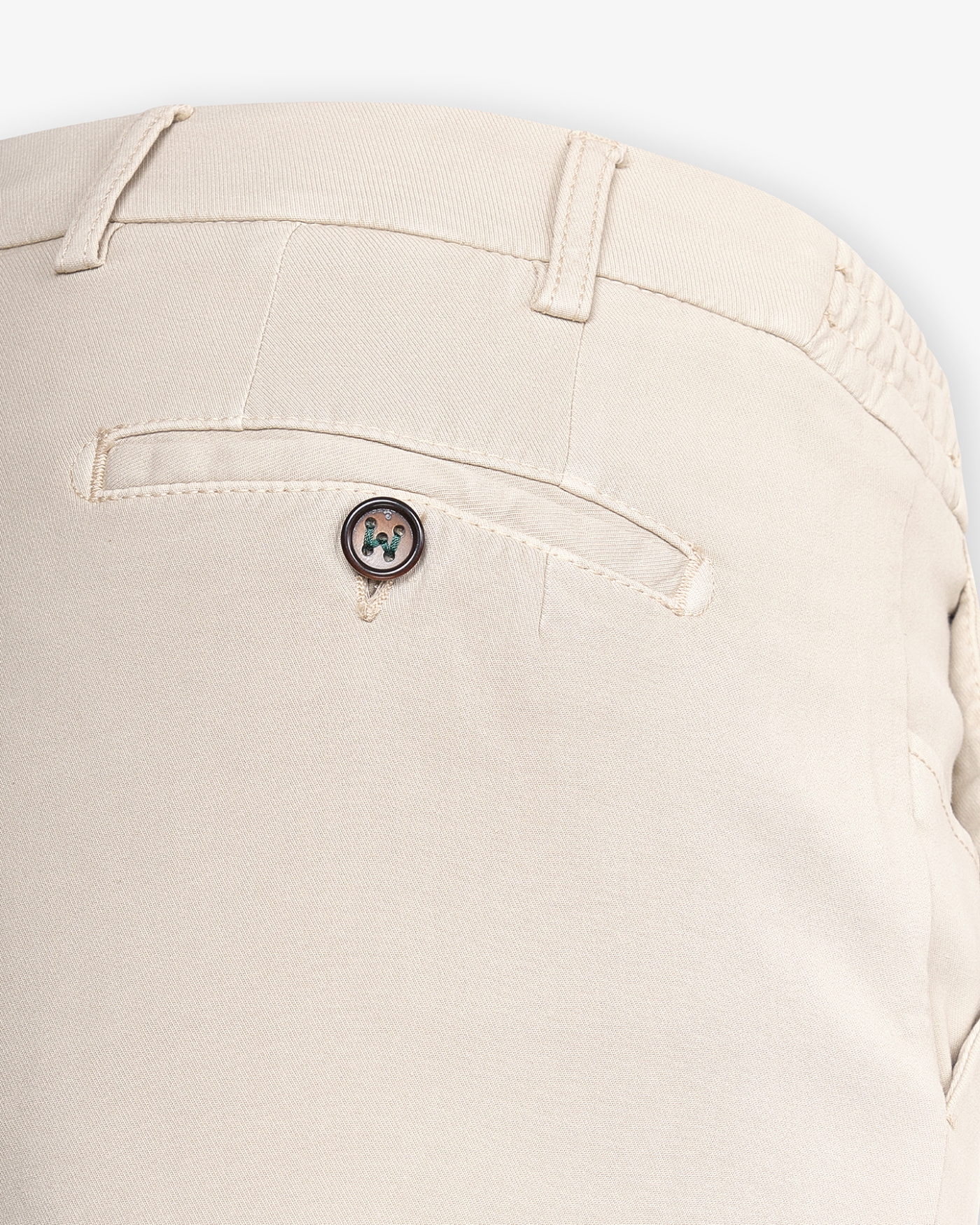 Berwich - Trousers cotton with stretch - Cream white