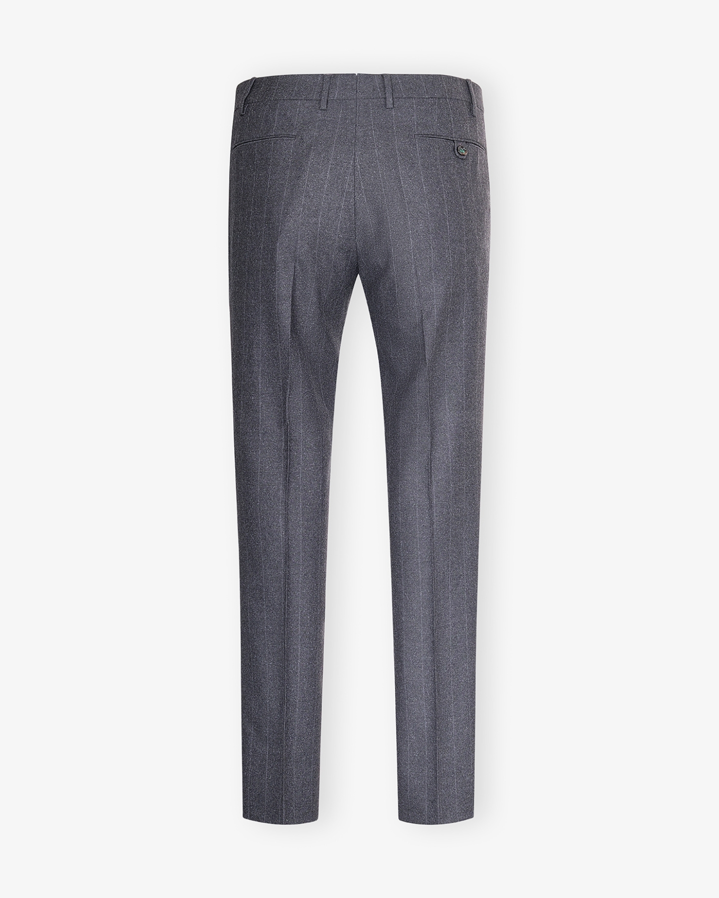 Berwich - Trousers pinstripe flannel with stretch - Grey