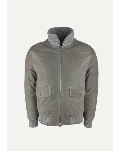 Valstar - Bomber jacket lambskin leather - Greige