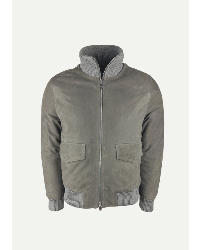 VALSTAR Valstar - Bomber jacket lambskin leather - Greige