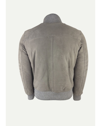 Valstar - Bomber jacket lambskin leather - Greige