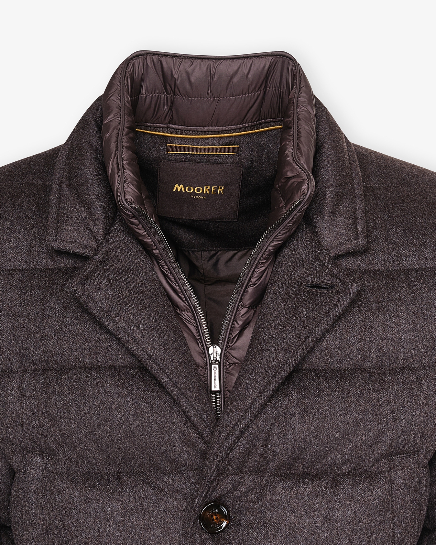 MooRER - Parka goose down - Wool/cashmere - Brown