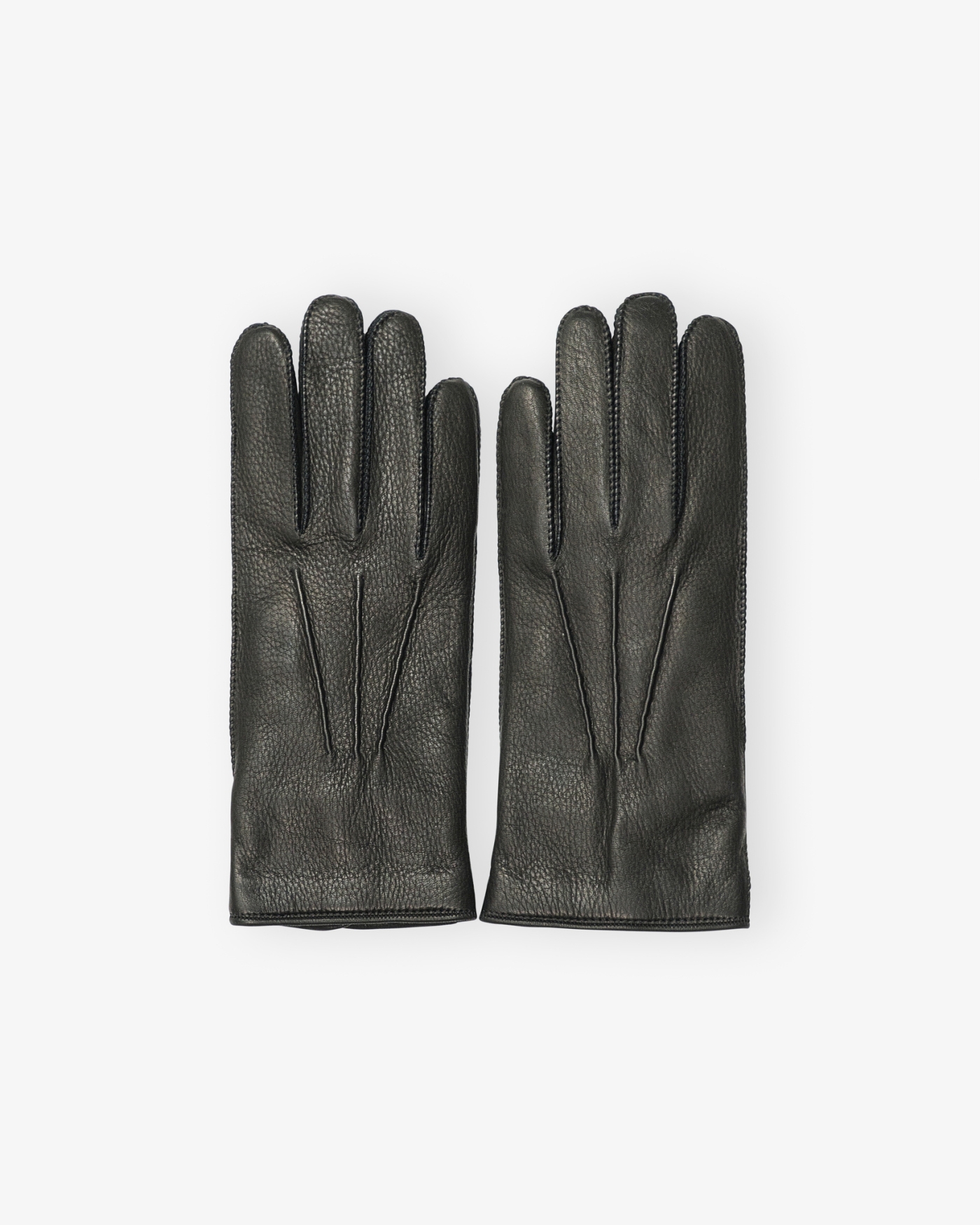 Doriani Cashmere - Gloves leather with cashmere - Black