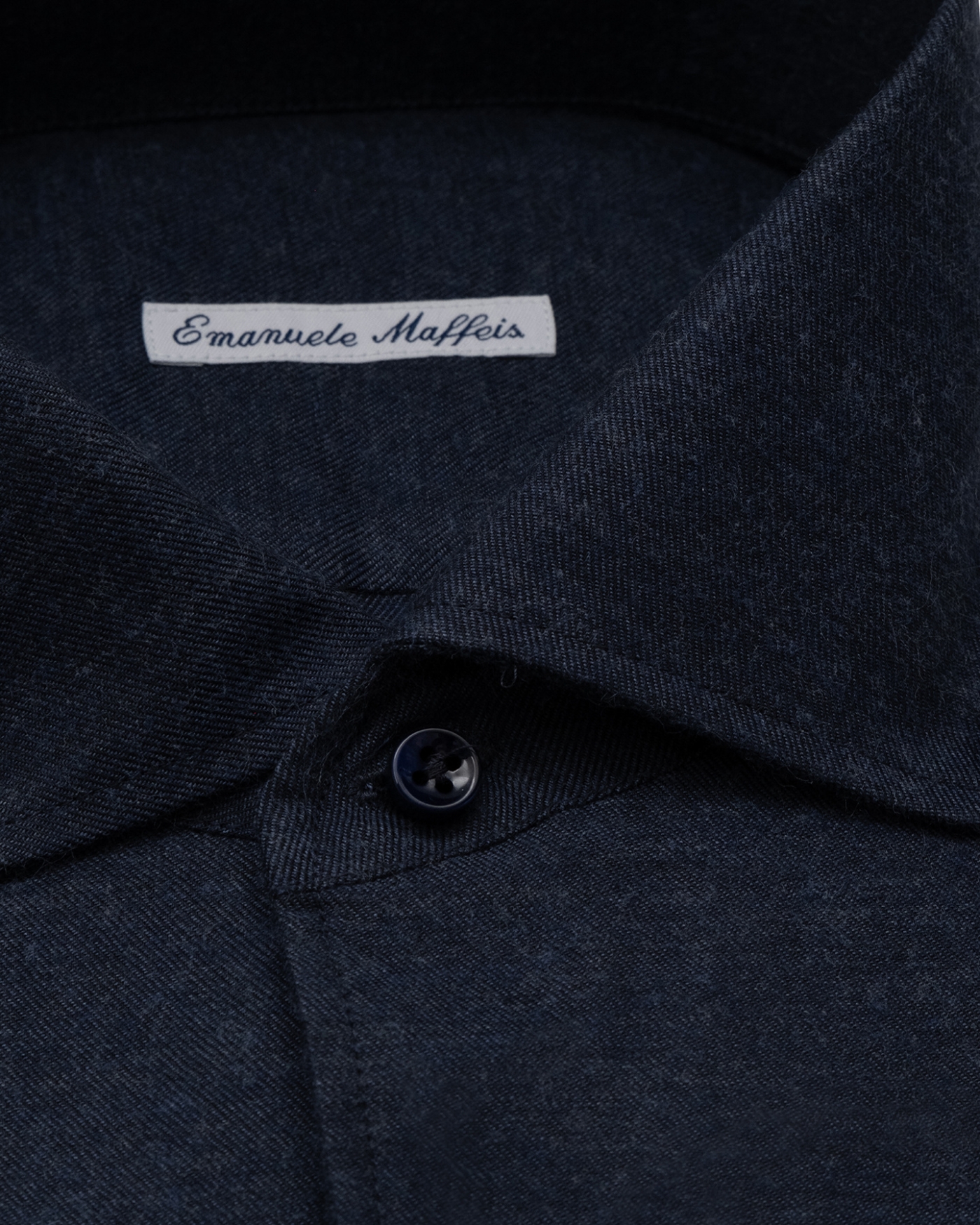 Emanuele Maffeis - Flannel shirt Annapurna - Night blue