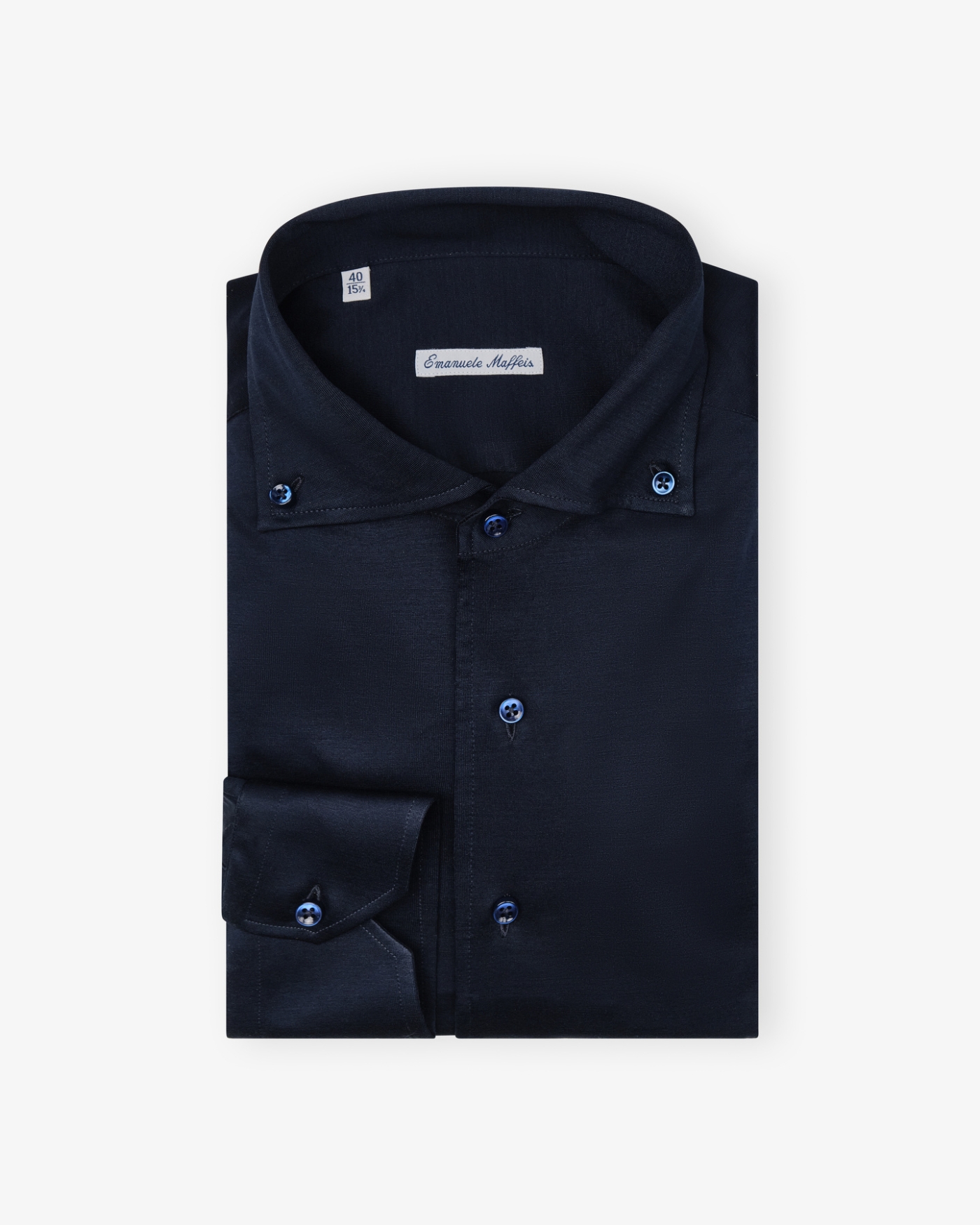 Emanuele Maffeis - Stretch shirt button down - Navy