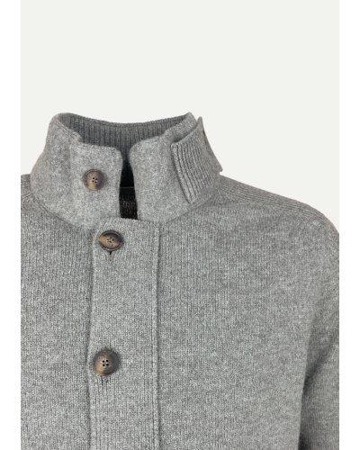 LHDA - Vest virgin wool - Zipper and buttons - Greige
