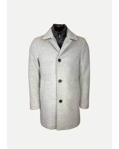 MooRER - Overcoat wool/cashmere - Stone