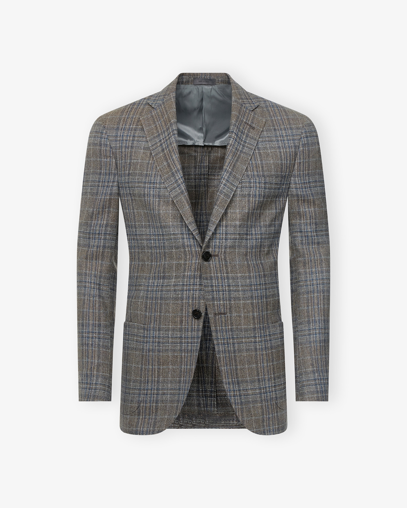 Corneliani - Check jacket silk and wool - Greige