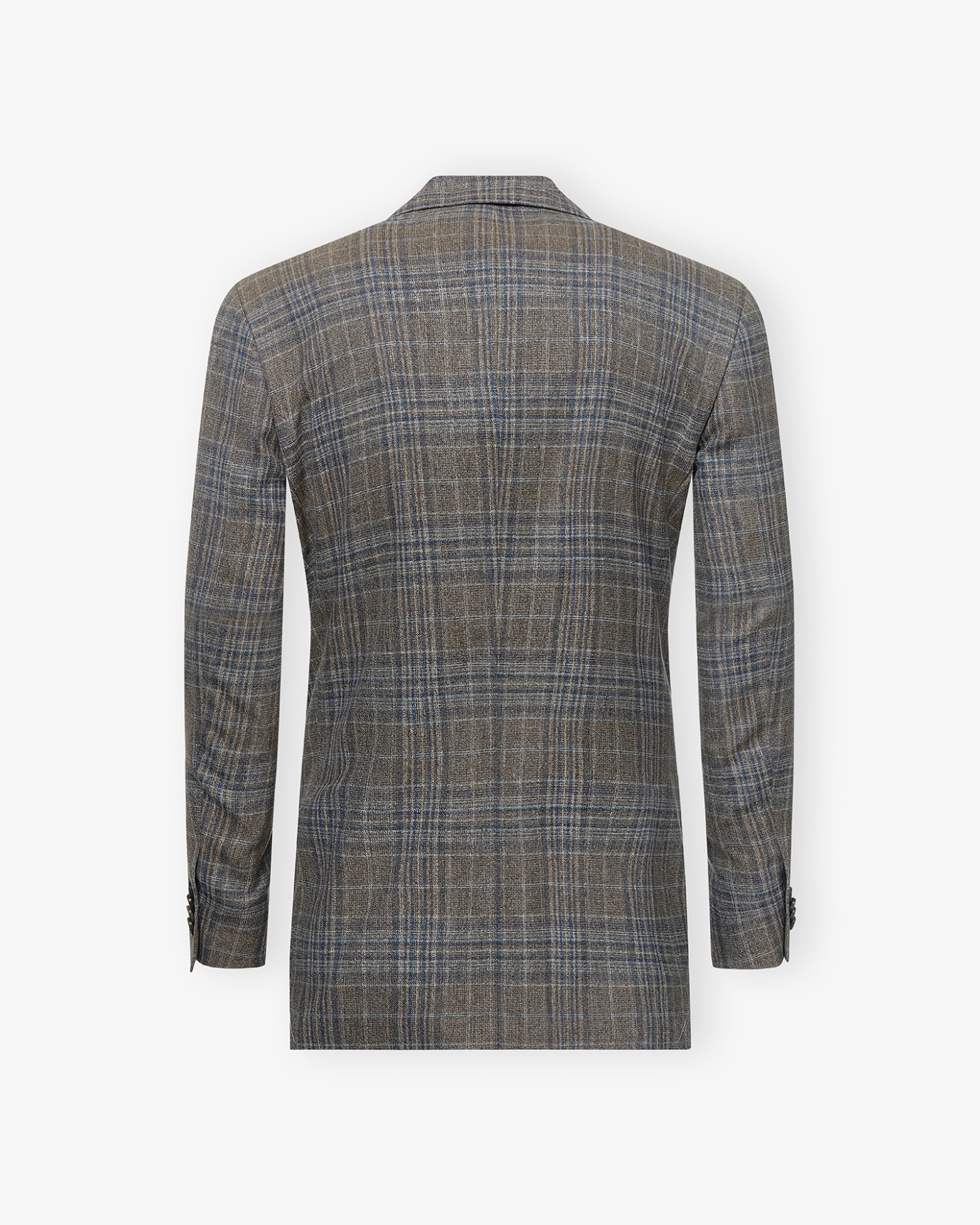 Corneliani - Check jacket silk and wool - Greige