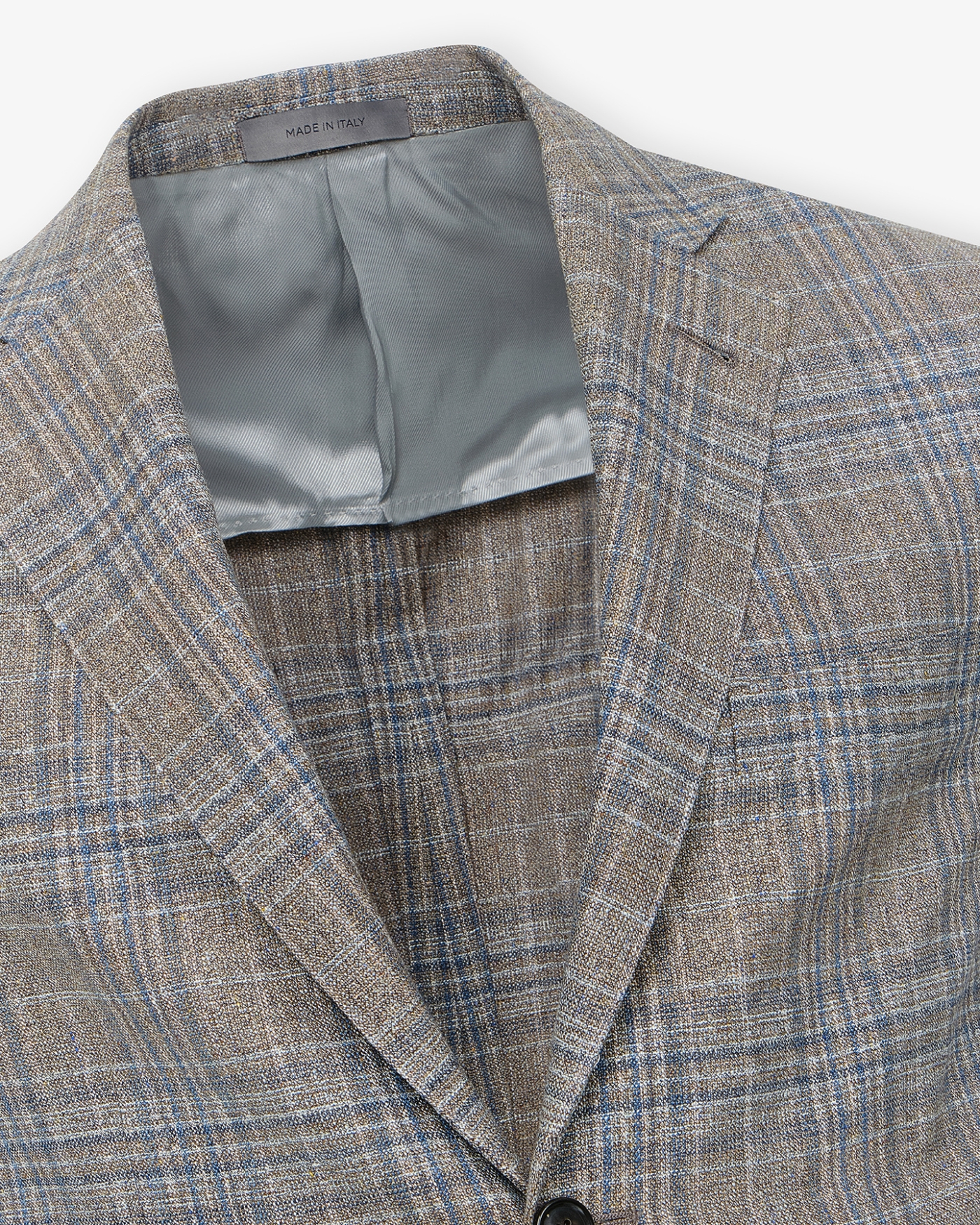 Corneliani - Check jacket silk and wool - Greige