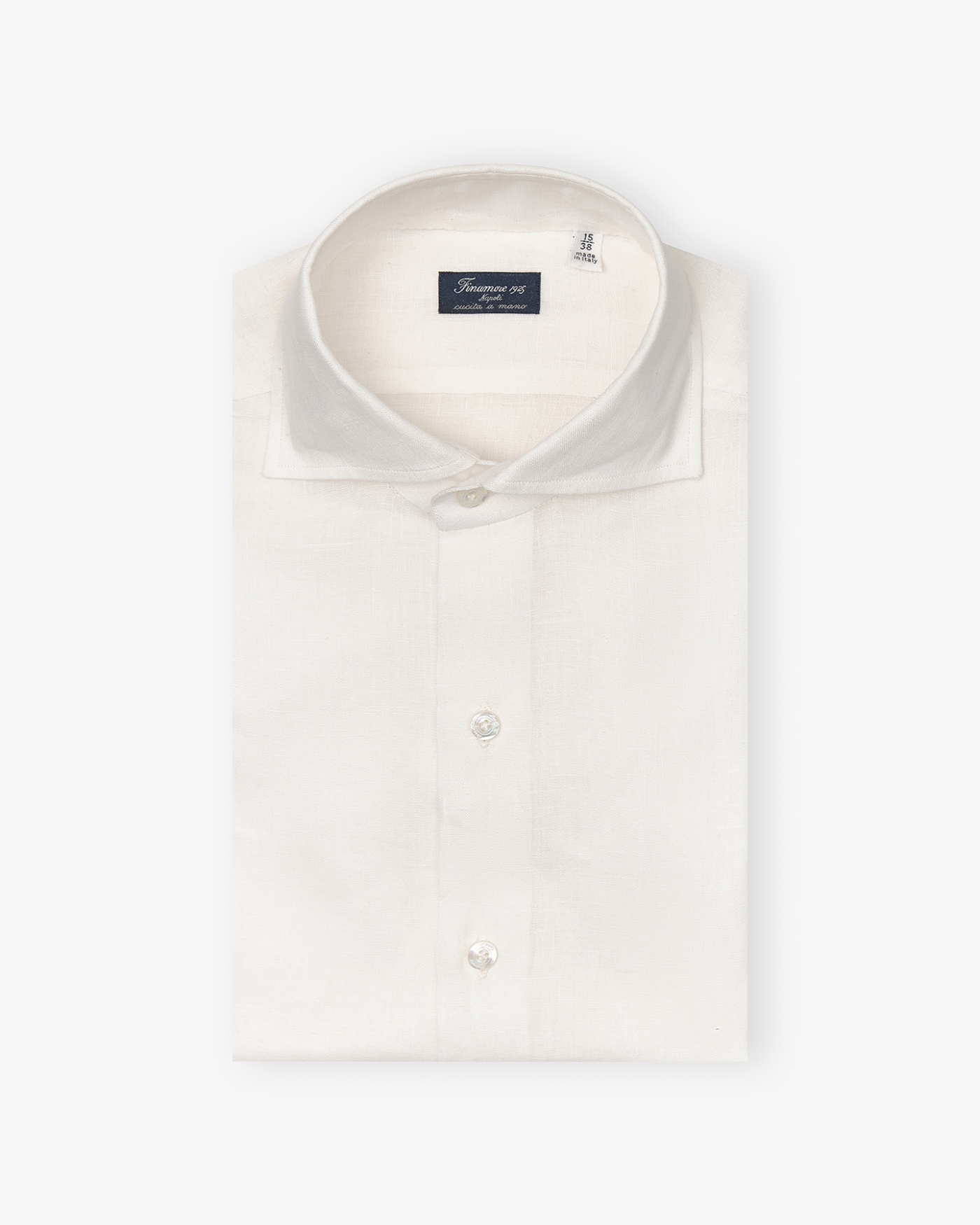 Finamore - Shirt Napoli linen - White