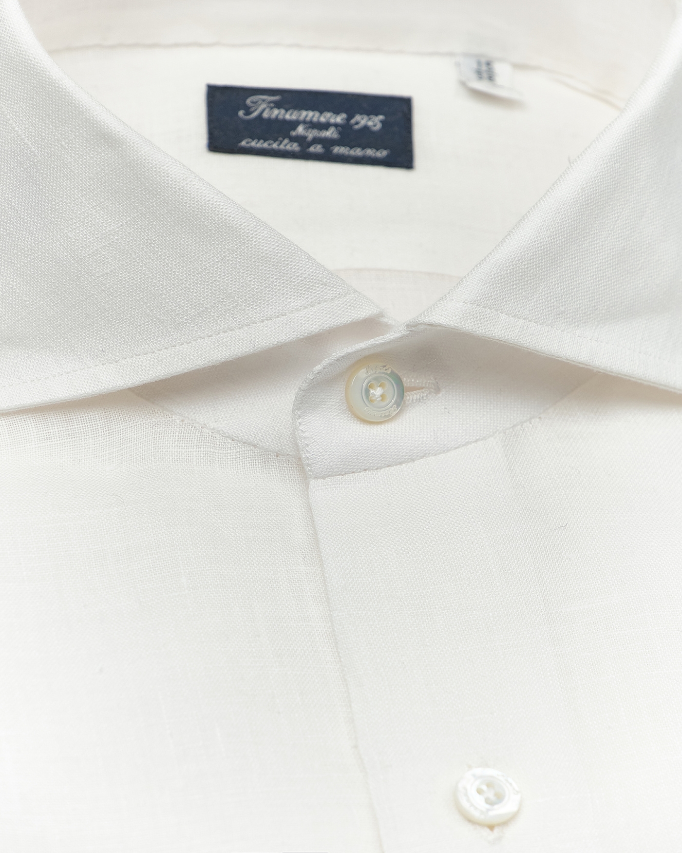 Finamore - Shirt Napoli linen - White