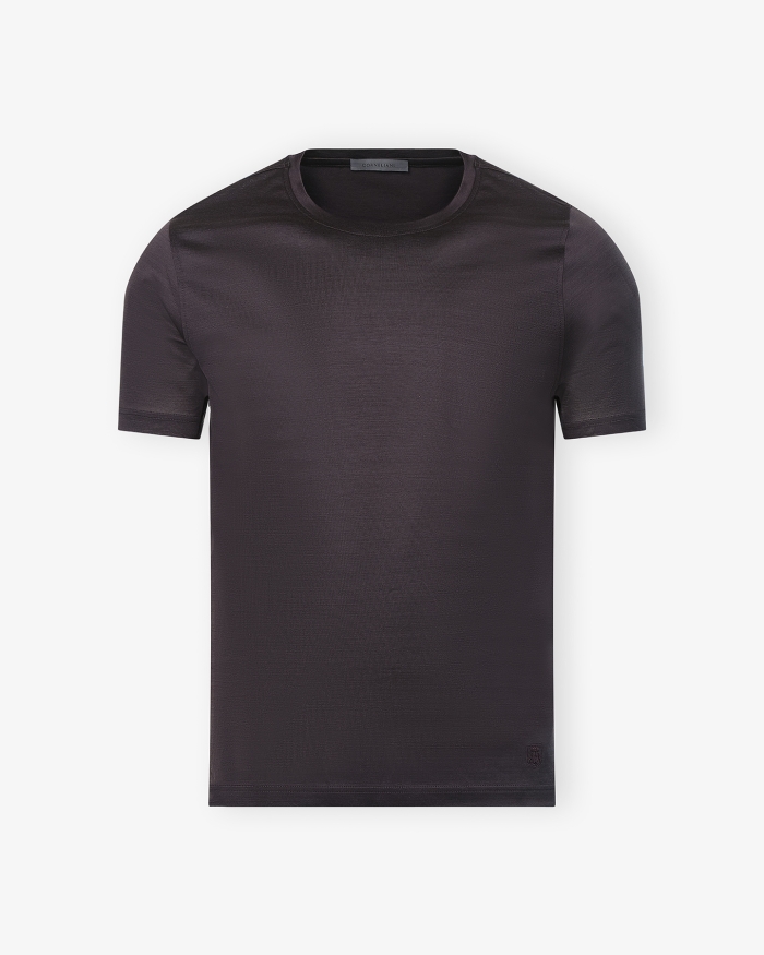 CORNELIANI Corneliani - T-shirt fine cotton - Brown