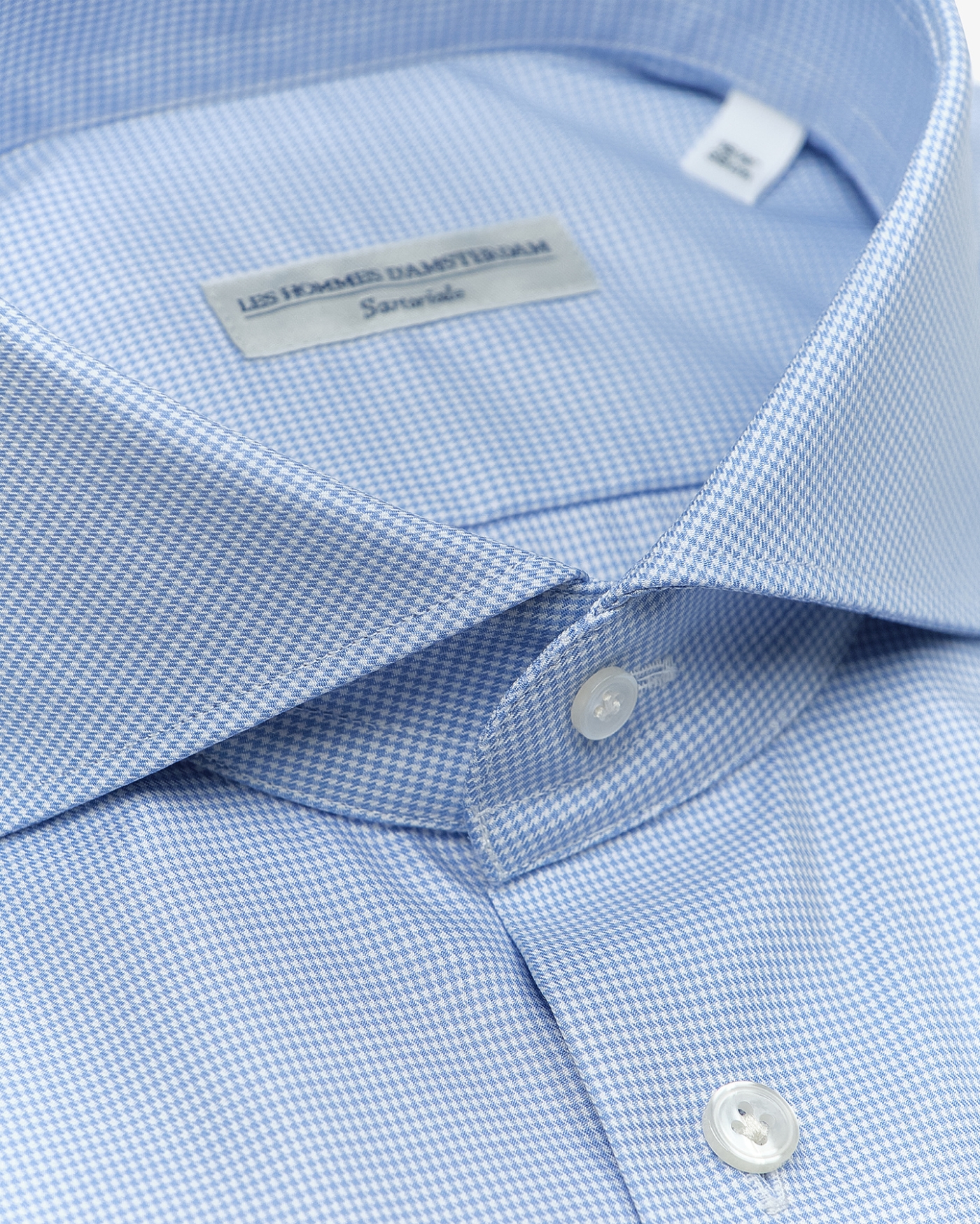 LHDA x Thomas Mason - Shirt modern fit - Pied-de-poule