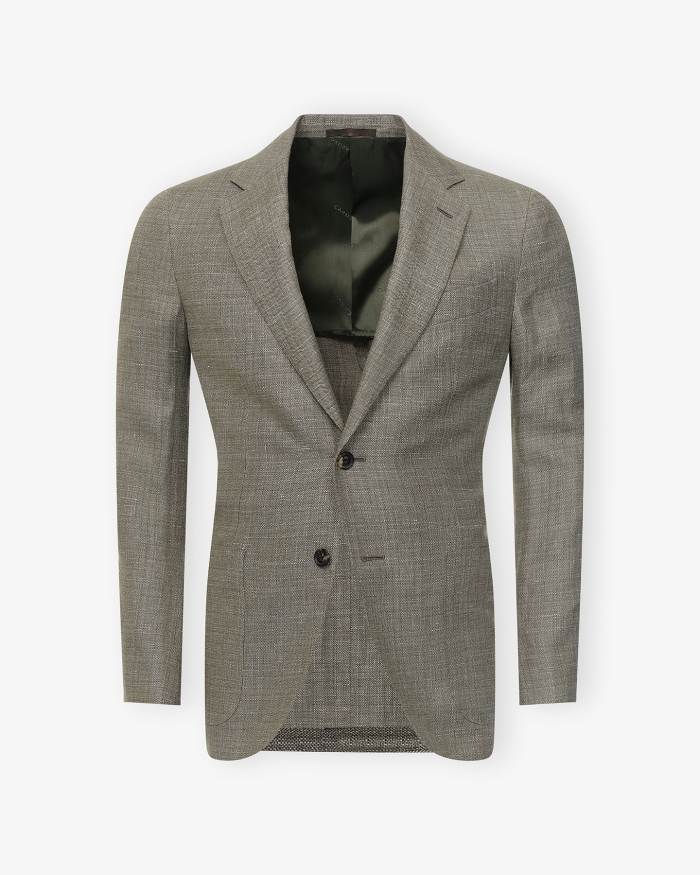 CARUSO Caruso - Aida jacket linen wool - Olive green