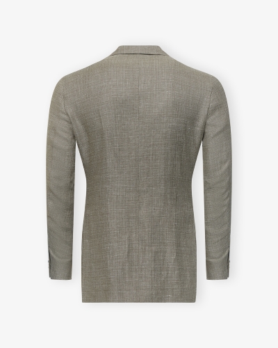 Caruso - Aida jacket linen wool - Olive green