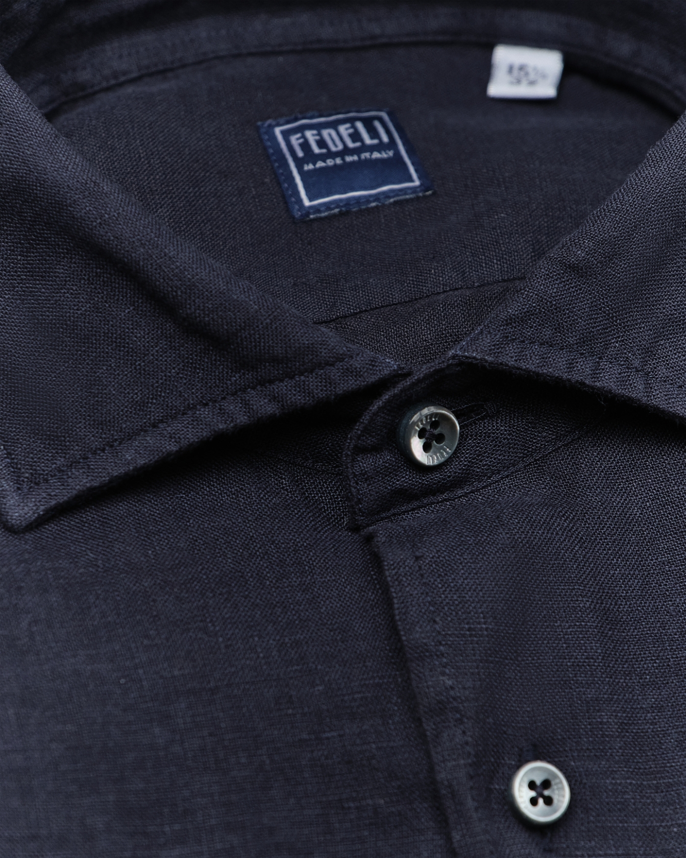 Fedeli - Shirt Nick linen - Navy
