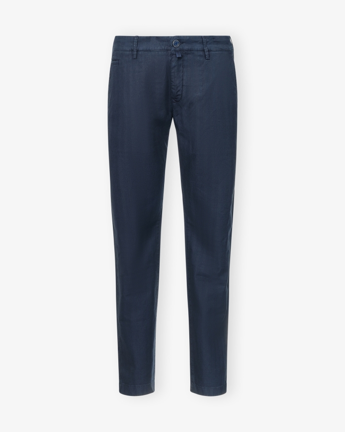 JACOB COHËN Jacob Cohën - Bobby cotton slim fit - Navy herringbone