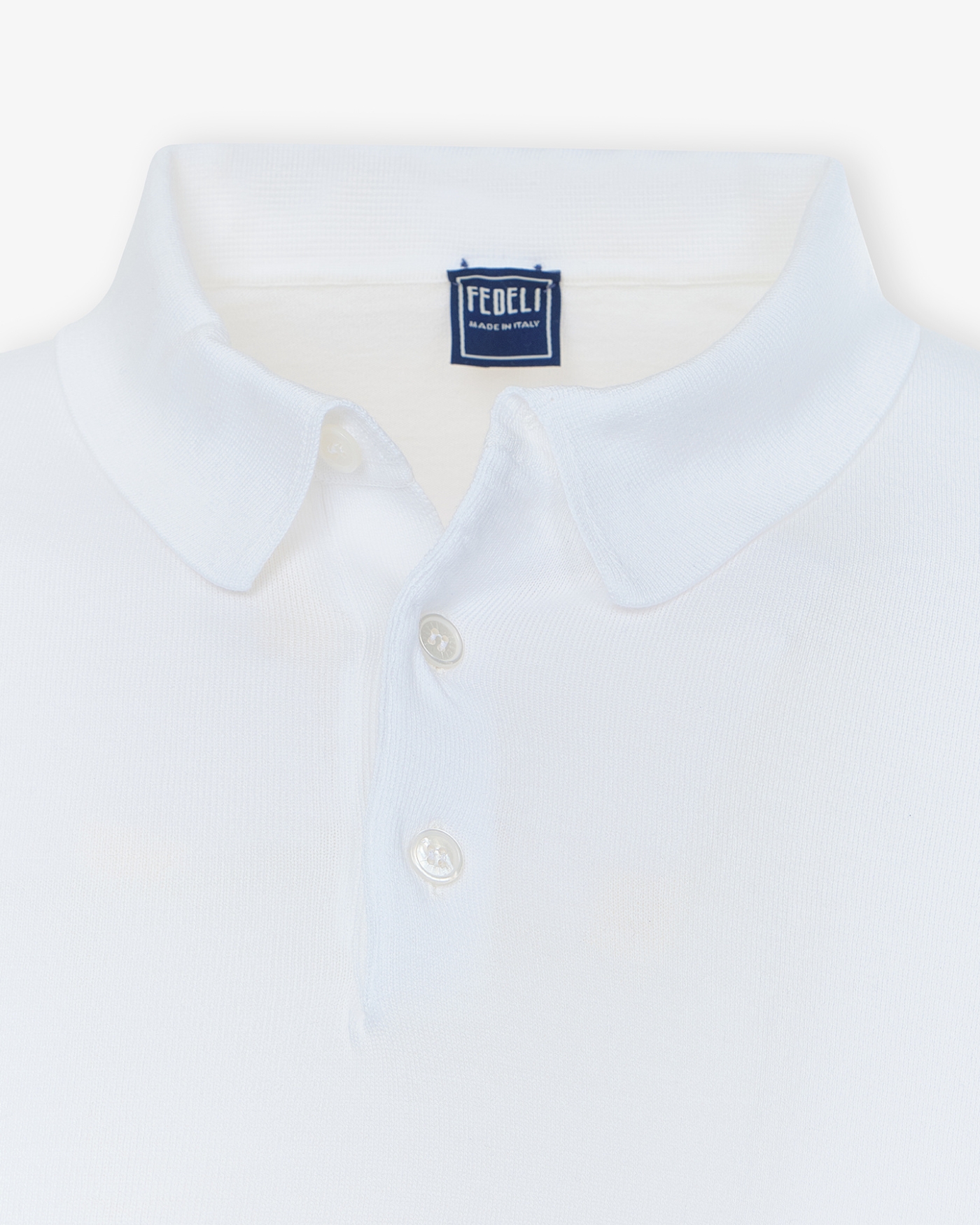 Fedeli - Sportman polo short sleeve - White