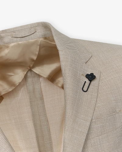Lardini - Jacket wool silk linen - Taupe
