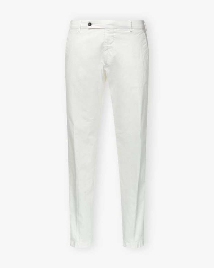 BERWICH Berwich - Trousers cotton stretch - White 149417161