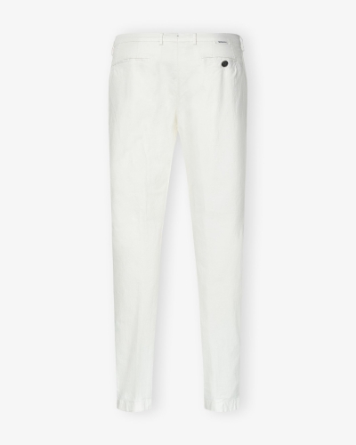 Berwich - Trousers cotton stretch - White