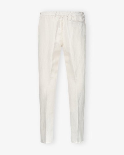 Berwich - Trouser drawstring linen - Sand