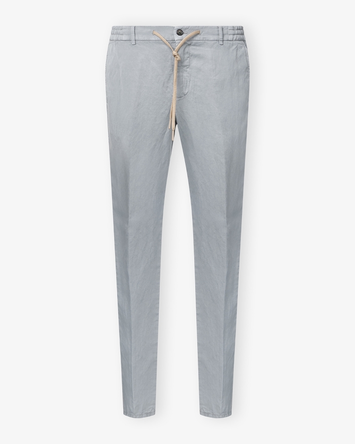 BERWICH Berwich - Trouser drawstring linen - Light grey